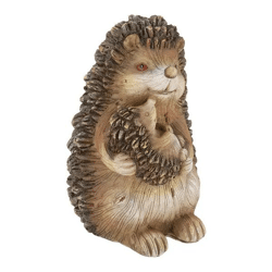 Mutter-Igel mit Baby, ca. 18cmH - Niedliche dekorative Figurine Set