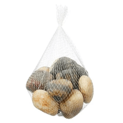 Natürliche Bachsteine als Deko im Netz, Ca. 1kg – Vielseitige Zierkiesel