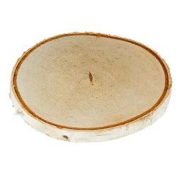 Natürliche Holzscheibe, klein, ca. 12 cm Durchmesser – Basteln und Dekoration