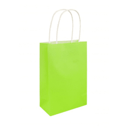 Neongrüne Tasche mit Henkeln, 14x21x7 cm, stylisch & praktisch