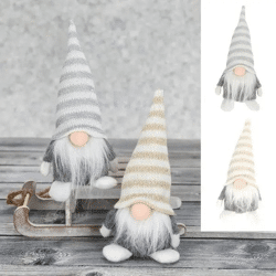 Niedliche Wichtel – 2er Set, Dekorative Figuren, ca. 17cm Höhe, Perfekte Wohndekoration