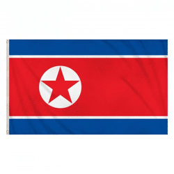 Nordkorea-Flagge 5 Fuß x 3 Fuß – große Nationalflagge, langlebig für den Außenbereich