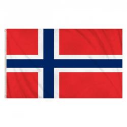 Norwegen-Flagge, groß 5 Fuß x 3 Fuß, robust und wetterfest