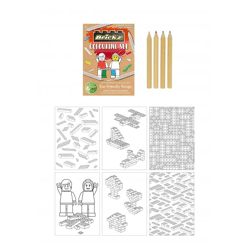 Öko-Malset A6 für Kinder, Umweltfreundliche Buntstifte & Malbuch, 14x10 cm