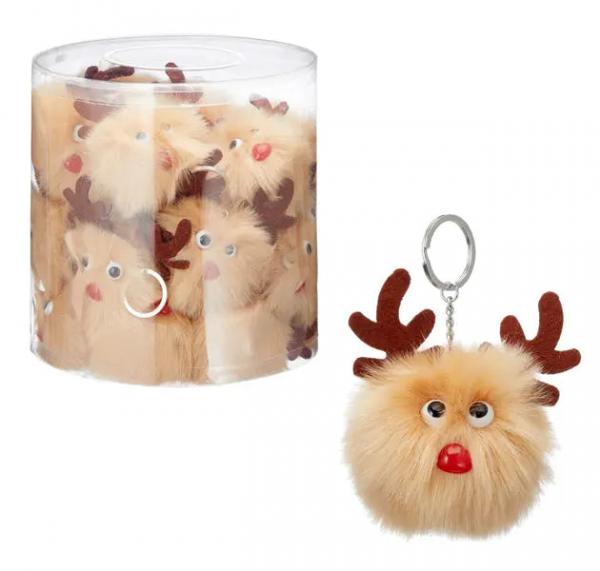 optimierter Titel f&uuml;r den flauschigen Rentier-Schl&uuml;sselanh&auml;nger: