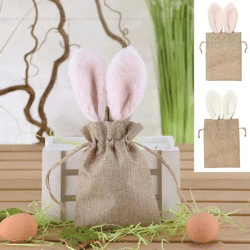 Originelle Beutelhasen, 2er-Set, ca. 28x13cm – Stilvolle Deko und Aufbewahrung