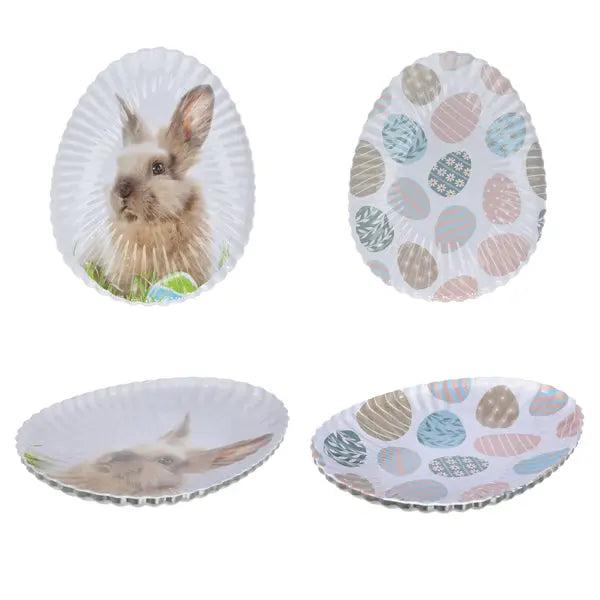 Oster-Geb&auml;ckteller Set, 2 St&uuml;ck, Dekorative Servierplatten, 18x24cm