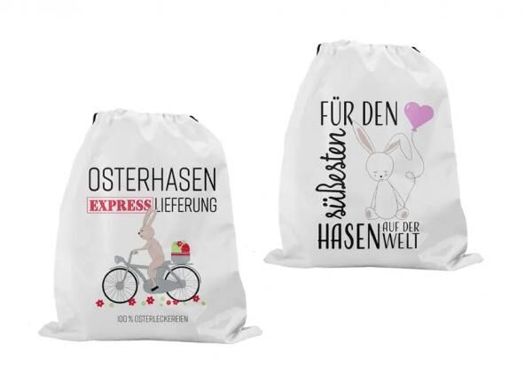 Oster-Geschenkbeutel, 2er-Set, Sortierte Designs, 22x30 cm, Fr&uuml;hlingsmotive