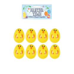 Ostereiförmige Kükenkapseln 6 cm – Verspielt schlüpfende Küken für Kinder