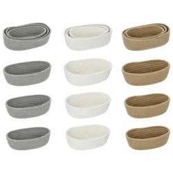 Ovale Flechtkörbe zur Aufbewahrung, 3er-Set, Vielseitig