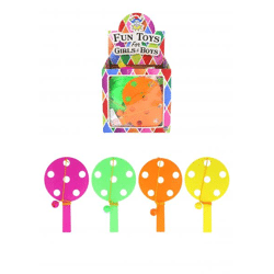 Paddel-Schläger und Ball-Set - 14 cm, 4 verschiedene Farben