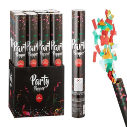 Party Popper Klassik, groß, 40 cm - Perfekte Konfetti-Kanone für Feiern & Events