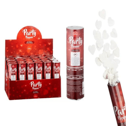 Party Popper LOVE, mittel, 20 cm - Perfekt für romantische Feiern & Konfetti-Spaß