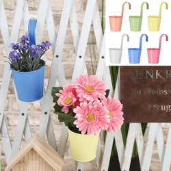 Pastellfarbener Übertopf Springflower, Dekorativ, 11cm Durchmesser, 6er-Pack