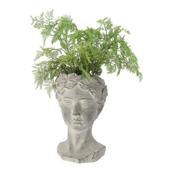 Pflanztopf Frauenkopf, 37 cm hoch – Stilvoller Blumentopf | Moderner Deko-Topf für Zimmerpflanzen