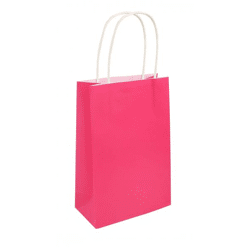 Pinke Tragetasche mit Griff 14x21x7 cm | Modische Umhängetasche