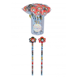 Piraten-Bleistift mit Radiergummi-Spitze, 2Er-Pack, Kinderfreundlich, Kreatives Schreibzubehör