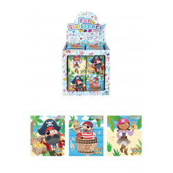 Piraten-Notizbuch 7 x 6 cm – 10 Seiten, kompakte Größe für Kinder