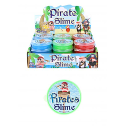 Pirate slime 40G, assorted colors, 7x2cm - Ideal for children's activities and party games