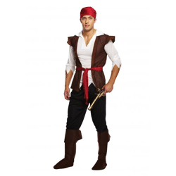 Piratenkostüm für Herren, Erwachsene - Karibischer Seeräuber Verkleidung
