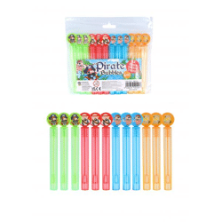 Pirates Bubble Party Tube, 4 ml, 10,5 cm – 4Er Pack Kinder Seifenblasen Spielzeug