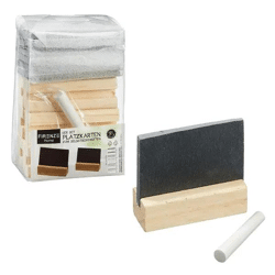 Platzkarten aus Schiefer im 6er Set – Stilvolle Tischkarten für besondere Anlässe