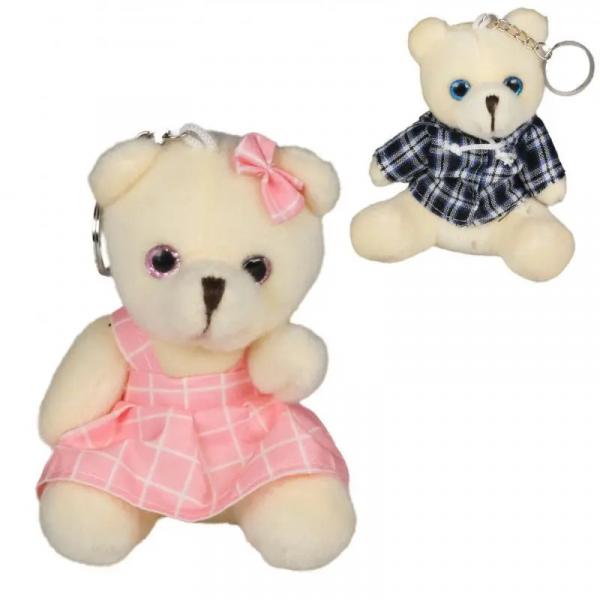 Pl&uuml;sch-B&auml;ren-Paar "Kira & Kai", 10 cm, angebracht an Schl&uuml;sselkette