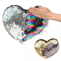 Plüsch-Herz mit Pailletten 