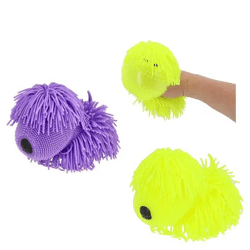 Plüschige Zottel-Hunde Figuren, 6er-Set, Höhe 12 cm - Niedliche Pelzige Spielzeughunde