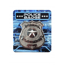 Polizeiabzeichen, Metall, 6x5,5 cm, Sammlerstück, Sicherheitsausrüstung