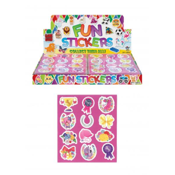 Pony-Dekorationsset, 12-teilig, 10 x 11,5 cm – Bunte Pferde-Aufkleber für Kinder, Deko & Basteln