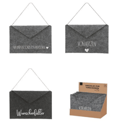 Premium Umschlag aus Filz für Post, 3 Stück - Schutzhülle, Postmappe, Briefhülle