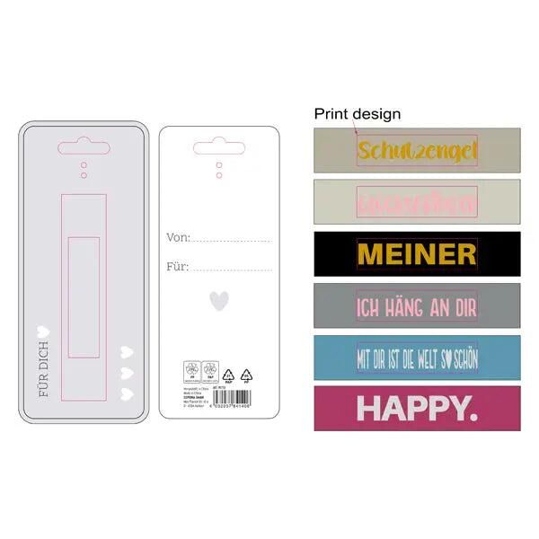 Printed Keychain, Approx. 3x16cm &ndash; Stylish and Practical Accessory