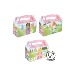 Prinzessin Lunchbox, 3 Sorten, 22,5L x 9,5B x 12H cm, Brotbox für Kinder