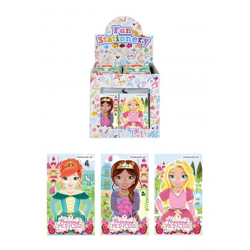 Prinzessin Notizbuch Mini, 9,3x5,5 cm, 3er Pack, Farblich sortiert, Kinder Schreibwaren
