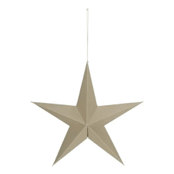 Produkt Titel: Kleiner Basic Papierstern zum Aufhängen, Taupe, 20cm Durchmesser, Dekorativ
