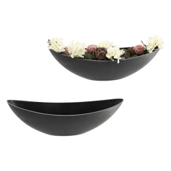 ProduktGroße Ovale Dekoschale in Naturgrau, ca. 55x14x18 cm