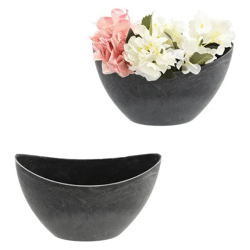 ProduktKleine Ovale Dekoschale in Naturgrau, ca. 24x10x14 cm