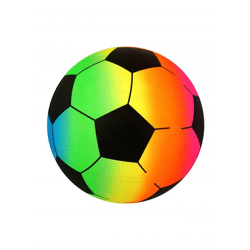 PVC-Ball 23 cm, 80 g – Regenbogen-Fußball, bunt und langlebig