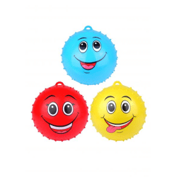 PVC-Spikeball 23 cm, 80 g – Gesicht mit Haken, 3 verschiedene Farben
