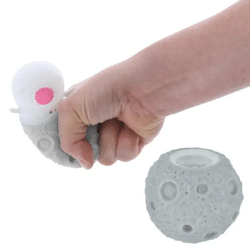 Quetschfigur POP, Astronaut, ca. 6x5 cm, stresslinderndes Spielzeug, langlebig, Weltraumdesign