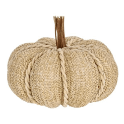 Rattan-Kürbis, 14 cm Durchmesser – Charmantes Herbstdekor für Zuhause