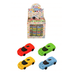 Rennauto-Radiergummi 5,8x3 cm, 4 verschiedene Farben