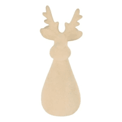 Rentier, Elfenbein, ca. 20cmH - Elegante Creme Rentier Skulptur für die Dekoration