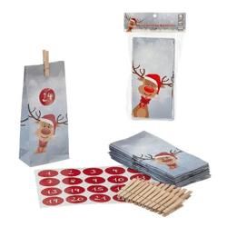 Rentier Ole Adventskalender Bastelset, 72-teilig