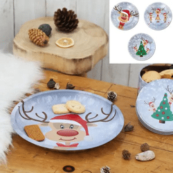 Rentier Ole Gebäckteller, 26 cm Durchmesser, 3er Set – Festliches Geschirr