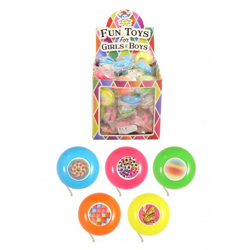 Retour-Top, 3,8 cm, 5 verschiedene Farben - Klassisches Yo-Yo-Spielzeug für Kinder