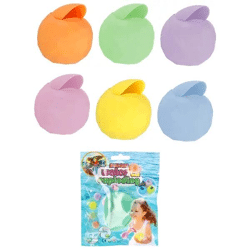 Reusable Aqua Spheres, Pack of 6, Approx. 6cm Diameter: Eco-Friendly Water Bombs for Splashy Fun