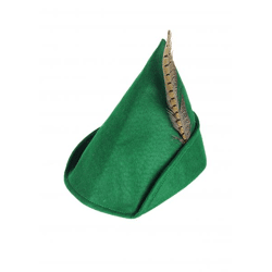 Robin Hood Hut Aus Stoff Für Erwachsene - Mittelalterliches Bogenschützen Kostümzubehör