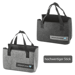 Robuste Filztasche zur Aufbewahrung - Heimatliebe Design | 2er Set | Stilvoller & Umweltfreundlicher Organizer